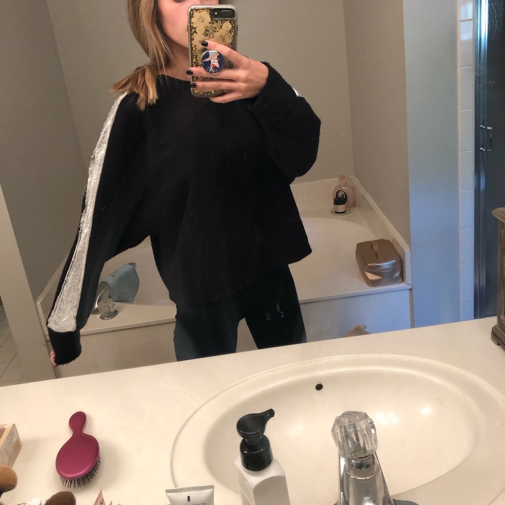 Black & silver sweater